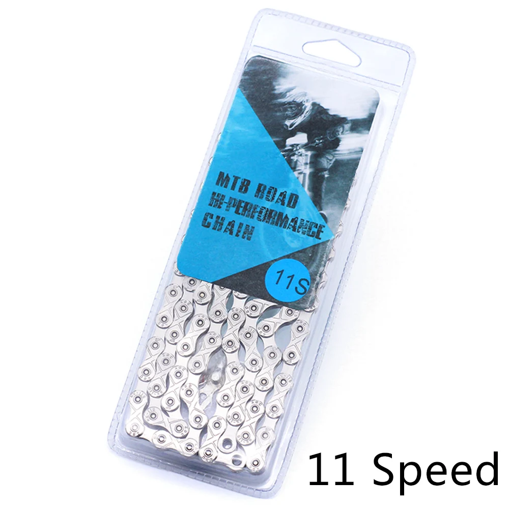 11 Speed Велосипедная цепь 11Speed10 9 6-7-8Speed 116 звенья для горного велосипеда Bicicleta части стальная велосипедная цепь с полным покрытием - Цвет: 11 Speed