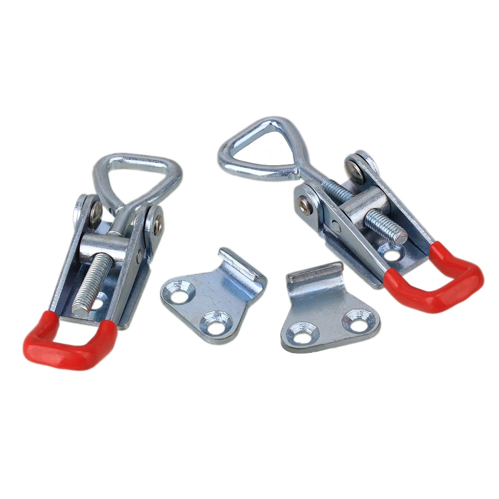 Регулируемая ручка с пряжкой 2 шт. металлический зажим защелкой/оцинкованный