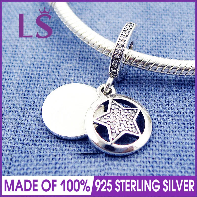 LS 2017 Осенняя Новинка дружба звезда свисающая подвеска серебряная эмаль и четкий