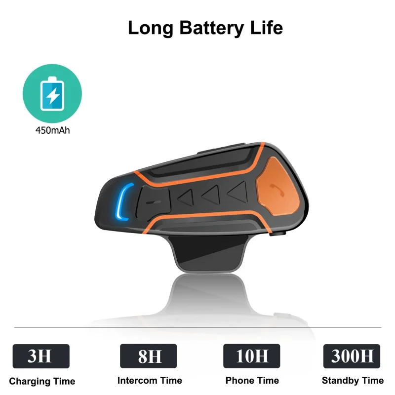 Bluetooth гарнитура для мотоциклетного шлема с защитой от помех|Наушники шлемов| |