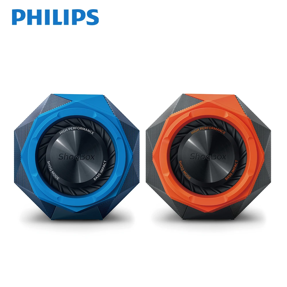 Philips Оригинальный мини Беспроводной динамик Bluetooth IPX7 Водонепроницаемый открытый