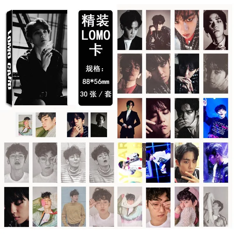 KPOP Fan EXO K M EX'ACT MONSTER LUCKY ONE альбом с маленькой картой фото карта k pop exo lomo пикторная