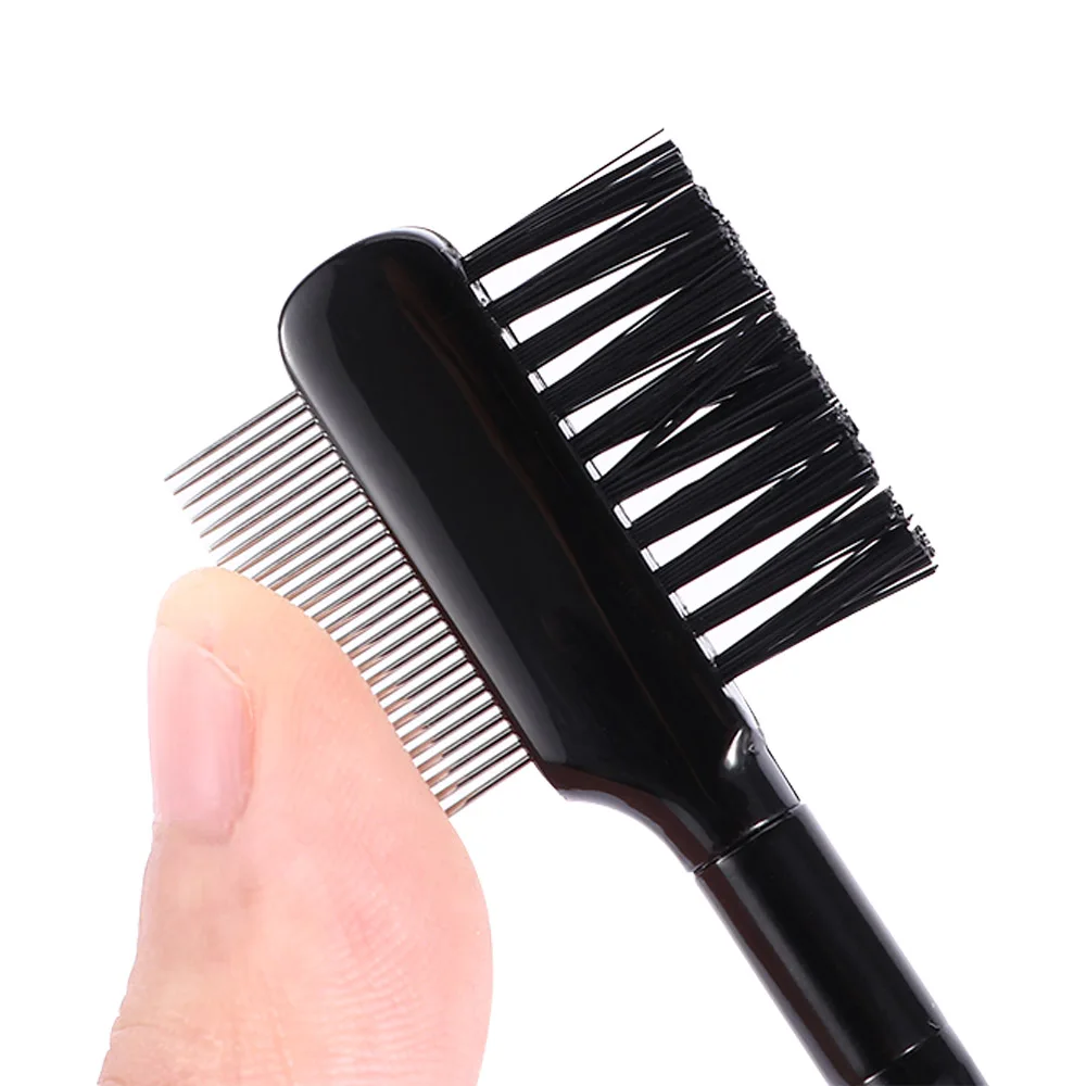 1PC Professional Eyelashes Extension Eyebrow Metal Dual Comb Brush Eye Lashes Beauty Cosmetic Makeup Tools |
