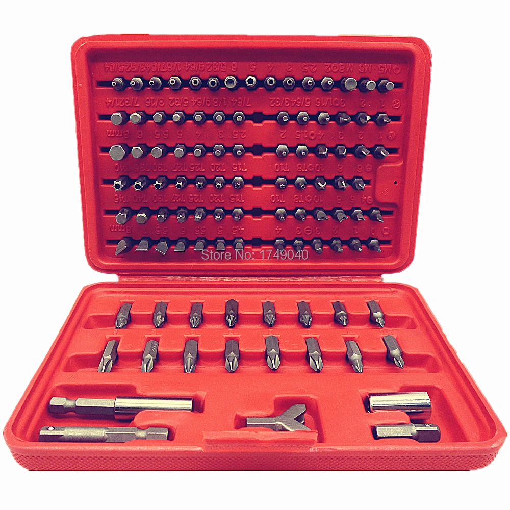 100 шт. шуруповерт безопасности бита Tamperproof Torx Набор шестигранных бит защита от помех шлицевый шестигранный ключ крестообразная Phillips Tri Wing с хранения