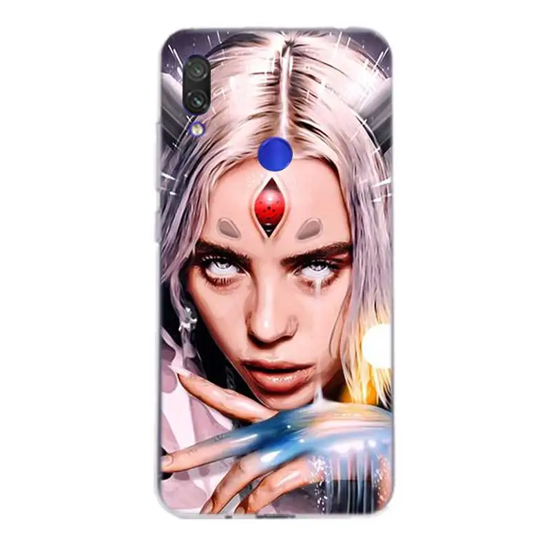 Billie Eilish Silicone Case For Xiaomi Redmi Note 7 6 Pro 5 4 4X K20 7A Y3 S2 5A 6A Xiomi Pocophone F1 9T 9 SE 8 A2 lite |