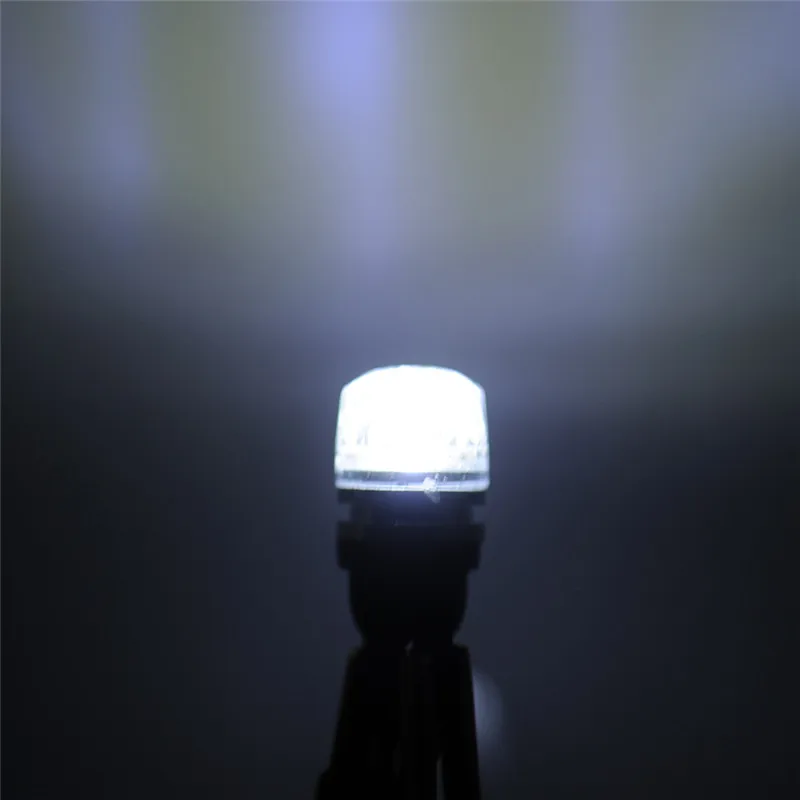 10 шт./лот Автомобильные светодиодные лампы T10 W5W 194 LED 1SMD широкие алмазный свет без