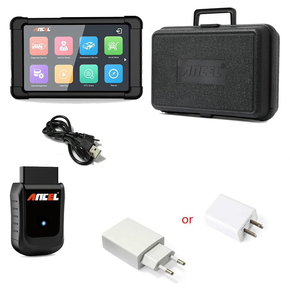 Ancel OBD OBD2 Автомобильный сканер 8 &quotwifi планшет Диагностика Подушка безопасности ABS