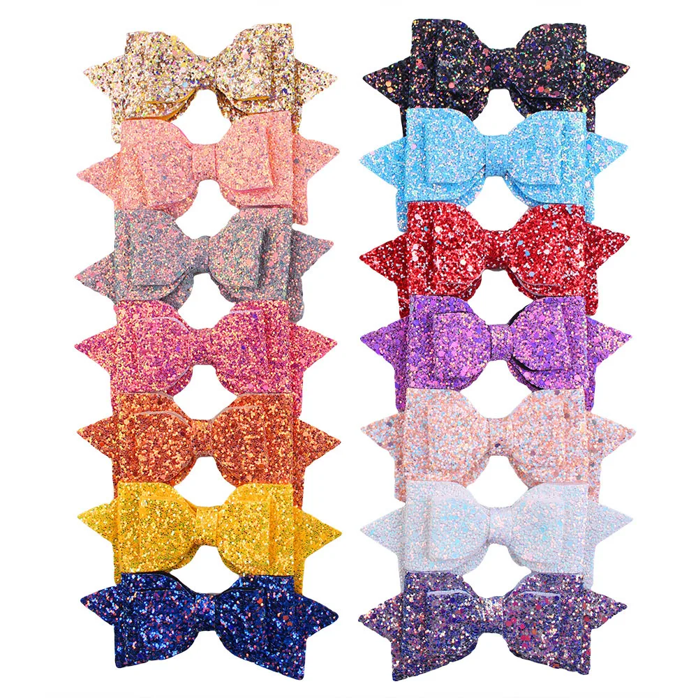 

Cute Hair Clip Women Baby Girl Big Glitter Hair Bow Kids Hairpins Hair Clip For Children Hair Accessories Toddler Headwear