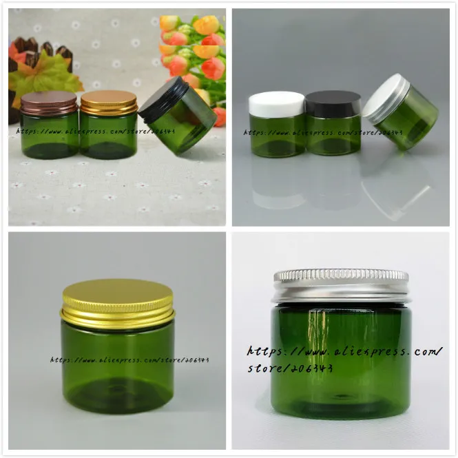 50 г зеленая бутылка из ПЭТ г/банка/горшок для
