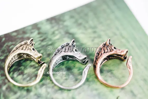 Горячая Распродажа регулируемый в ретро-стиле с рисунками животных зебры кольцо