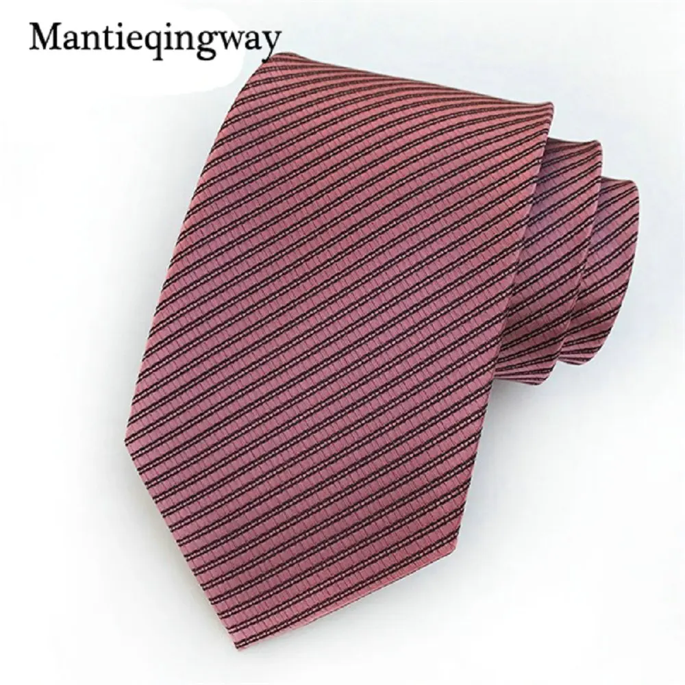 Mantieqingway 8 см полиэфирный галстук для мужчин полосатый клетчатый с рисунком