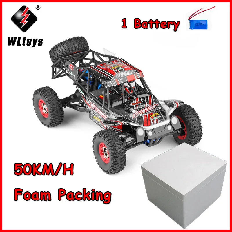 12428-C Foam 1battey WLtoys супер мощный Радиоуправляемый автомобиль 124228-b 1:12 2,4G 4WD 50 км/ч Электрический пульт дистанционного управления скалолазание внедорожный автомобиль высокоскоростной Радиоуправляемый автомобиль игрушка - Цвет: 12428-C Foam 1battey