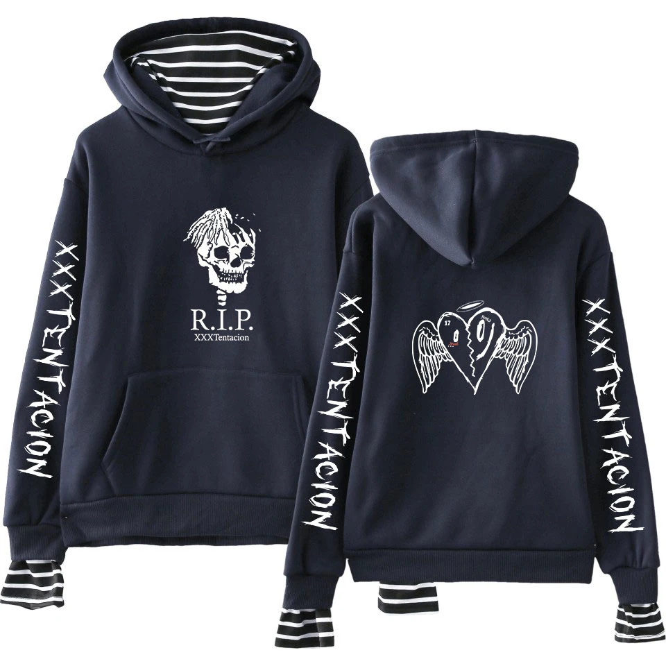 WEJNXIN хип хоп RIP XXXTentacion поддельные из двух частей толстовки для мужчин/женщин Jahseh Dwayne Onfroy Revenge пуловер Толстовка Sudadera