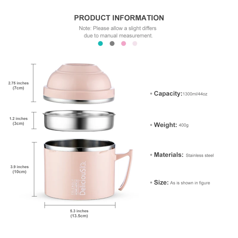 3 шт./компл. контейнер для еды изолированный суп колба термос нержавеющая сталь