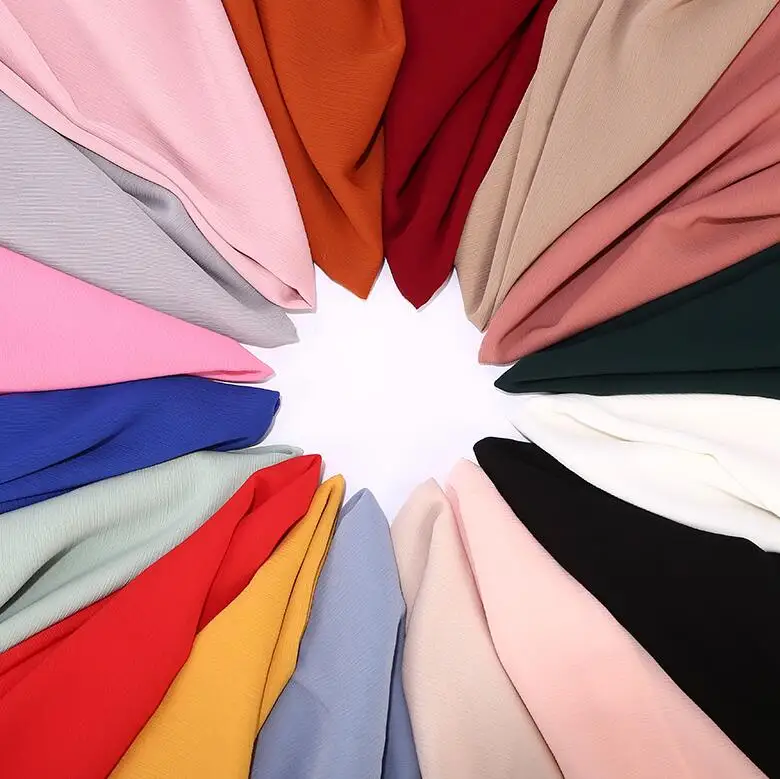 message choose color 20 шт./лот жатый шифон хиджаб шарф шали женские мусульманские Модные Простые головной платок длинные шарфы/шарф 180*75 см - Цвет: message choose color