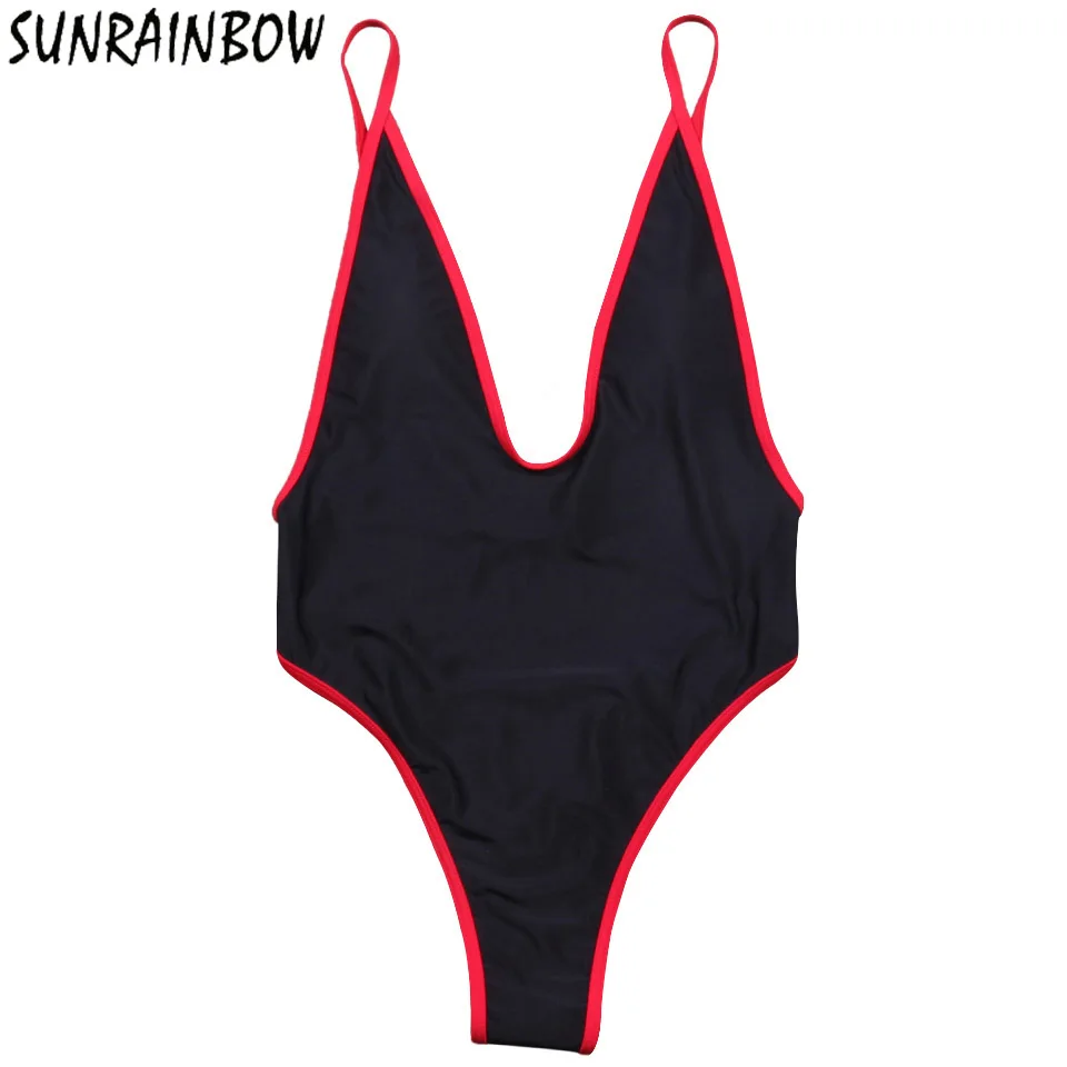 SUNRAINBOW Цельный купальник пуш ап летний сексуальный боди для женщин купальный