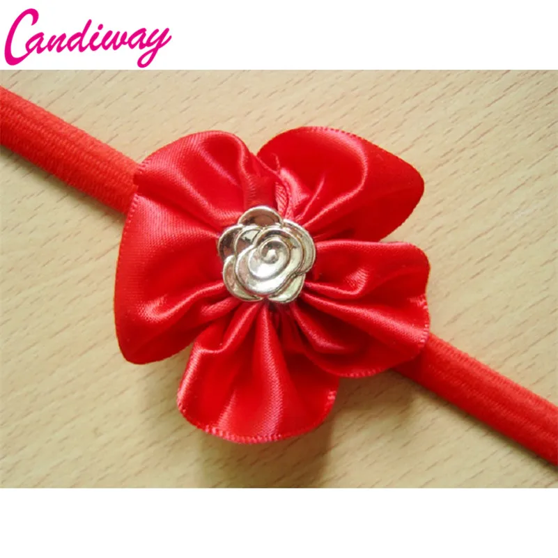 Красные ободки для волос новорожденных девочек аксессуары головы с маленькими