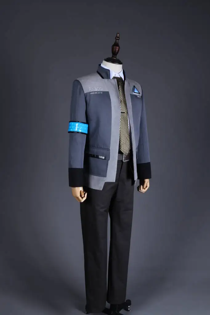 Новая игра Детройт: стать человеком Коннор RK800 костюм спецагента Униформа плотный унииз косплей костюм на Хэллоуин