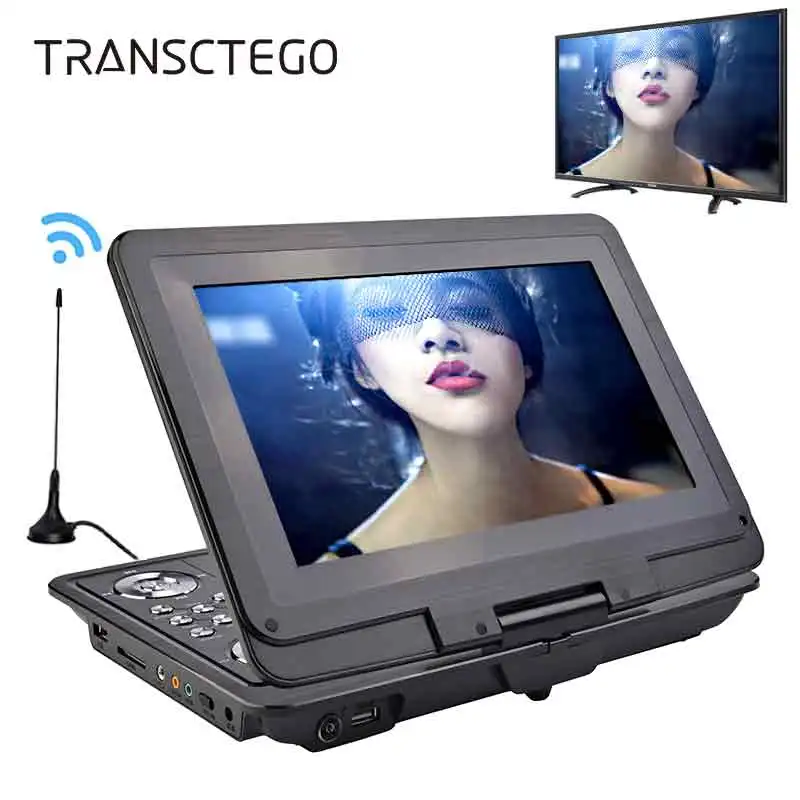 TRANSCTEGO DVD плеер портативный автомобильный телевизор 13 9 дюймов большие плееры ЖК