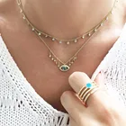 Модное ожерелье с огненным опалом для женщин высшего качества серебряного цвета женское ожерелье-чокер лучший друг для женщин эффектное ожерелье