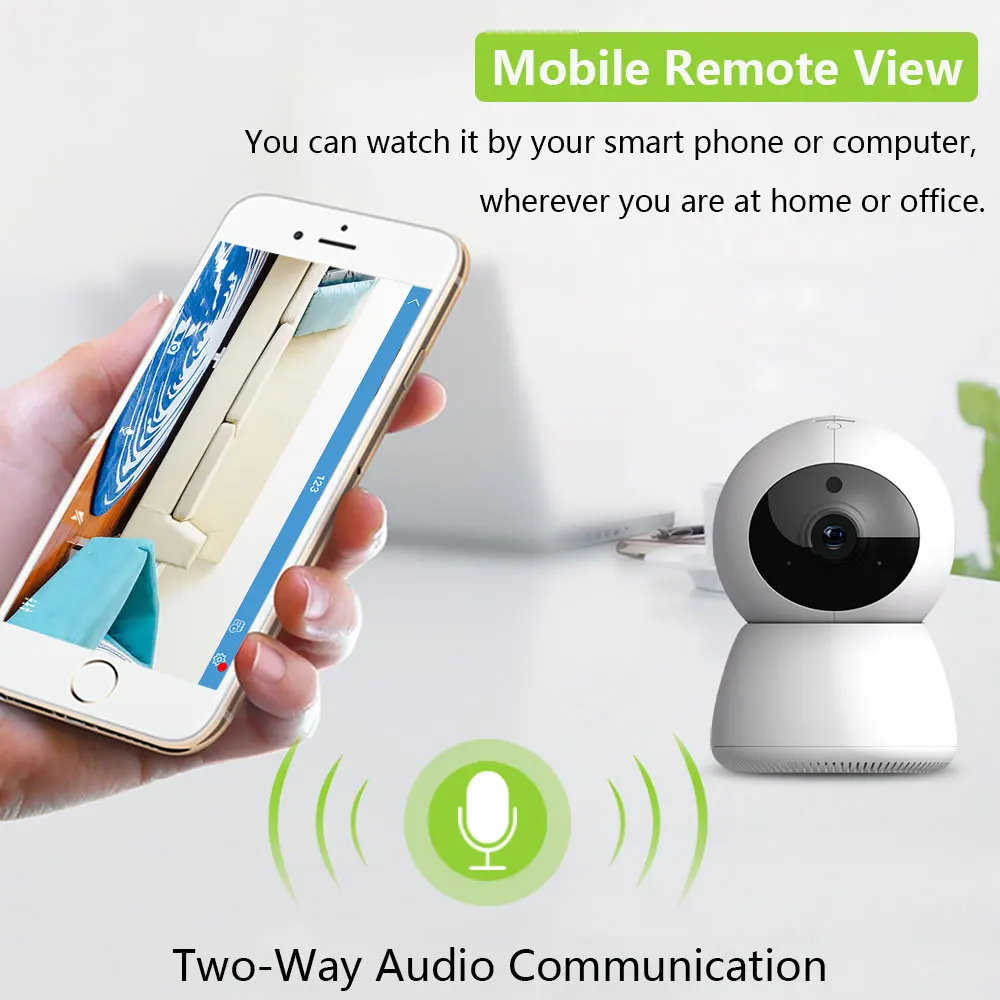 TakTark 1080P Беспроводная HD WiFi ip-камера видеонаблюдения для помещений Wi-Fi радионяня сетевая Няня няня Ночная безопасность мини