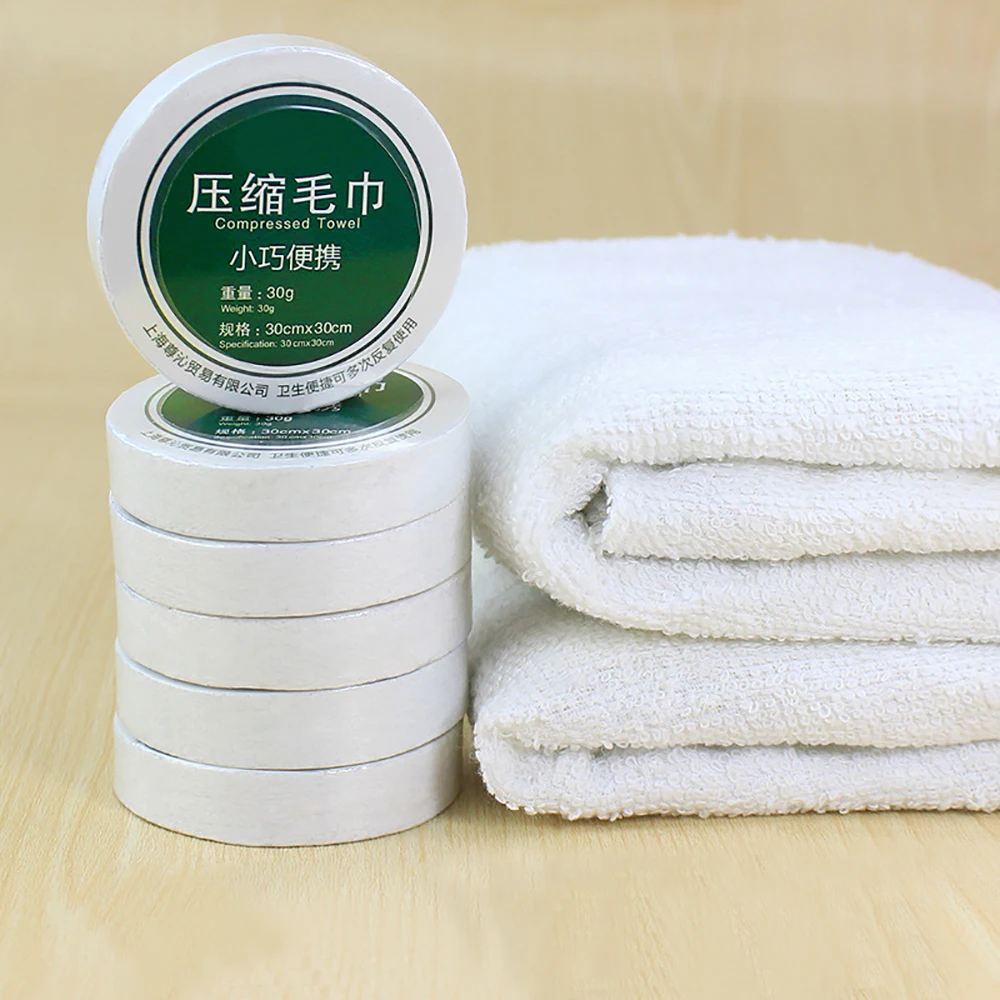 Хлопковое сжатое полотенце для отелей путешествий компрессионный шарф