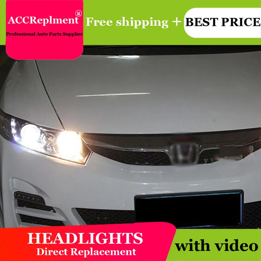Авто. PRO для Honda Civic светодиодные фары ксенон 2006 2011 Автомобильный Стайлинг led