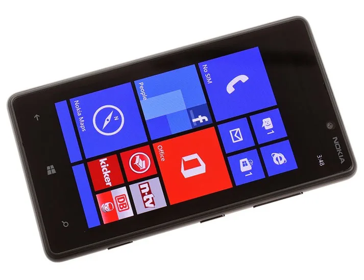 Телефон Nokia Lumia 820, GSM, 3G, 4G, 4,3 '', сенсорный экран, 8 Гб ПЗУ, 1 ГБ ОЗУ, Wifi, gps, 8 Мп, камера, разблокированный, Windows, сотовый телефон