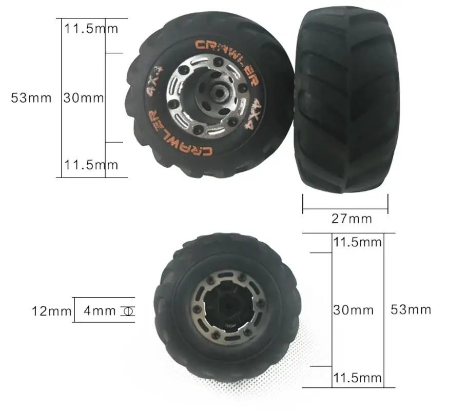 HBX 2098B HBX2098B 1/24 4WD мини автозапчасти боковые пластины шины 4 шт | Игрушки и хобби