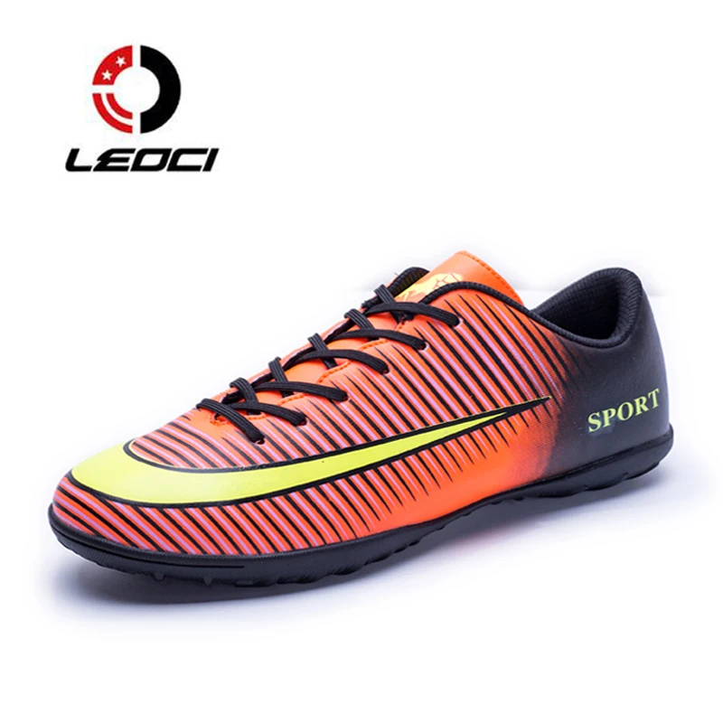 Leoci новые мужские футбольные бутсы TF футбольныe футзалки подросток voetbal Training