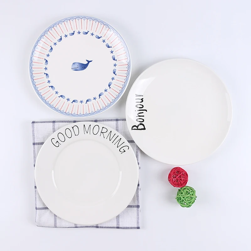 Творческий Простой керамические десертные блюда для бифштекса блюдо Блюдо