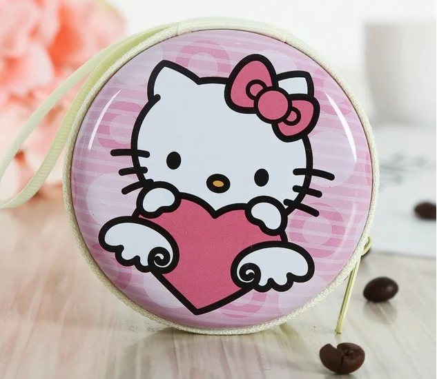 Сумка для хранения наушников чехол bluetooth коробка сумка hello kitty гарнитуры амбушюры