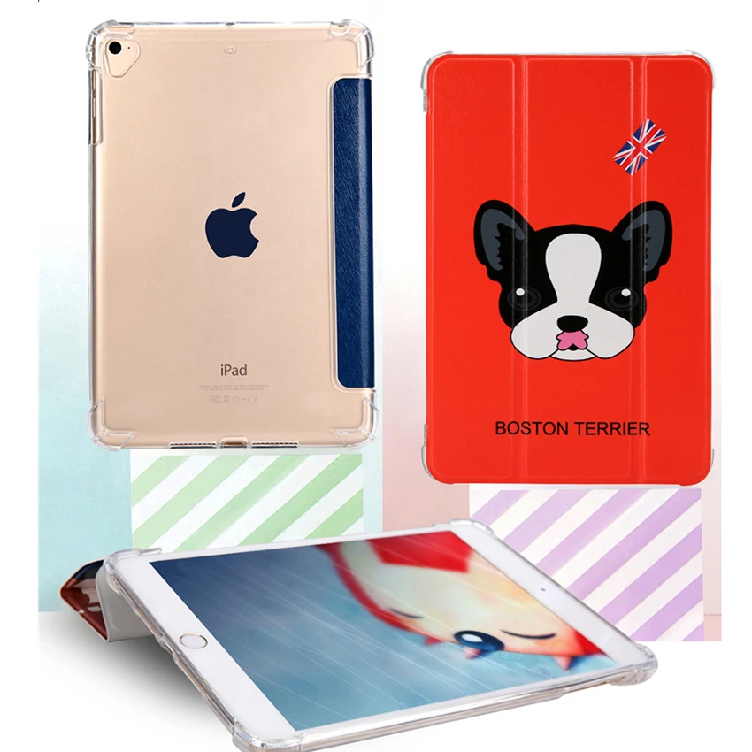 Чехол для iPad 2018 2017 PU кожаный чехол 9 7 ''тонкий цветной печати защитный Стенд