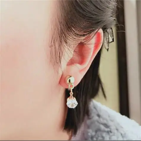 Серьги ed 0791 с кристаллами и вспышкой Новое поступление 2019 лидер продаж