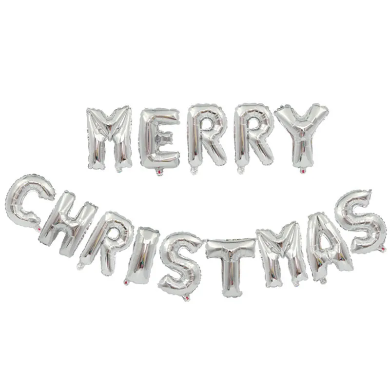 16 inch Letter Foil Balloons Merry Christmas Alphabet Air Balloon Decorations Globos Xmas Ornament Party Supplies | Дом и сад