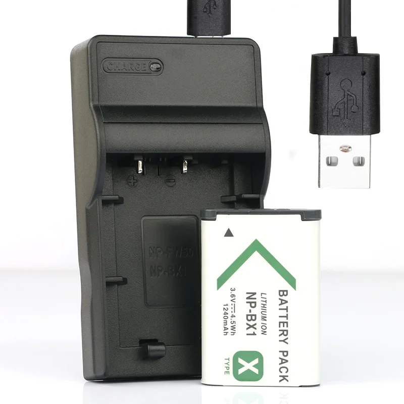 LANFULANG NP BX1 Батарея (1 шт. в комплекте) и Зарядное устройство для Sony BX1/M8 RX100 II III V