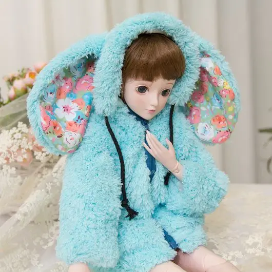 Аксессуары для кукол T02 X554 Blyth 1/3 1/4 bjd 1/6 красочное плюшевое пальто кролика 1