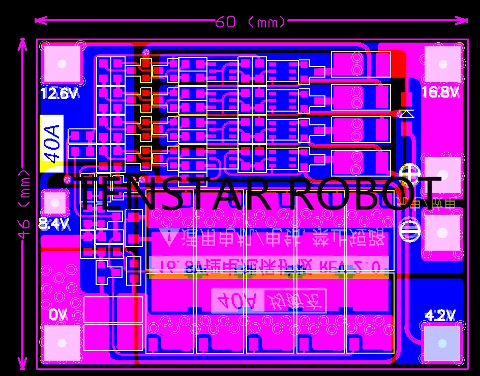 10 шт. 4S 40A литий-ионный аккумулятор 18650 зарядное устройство PCB плата защиты BMS с балансом для электродвигателя 14,8 в 16,8 в