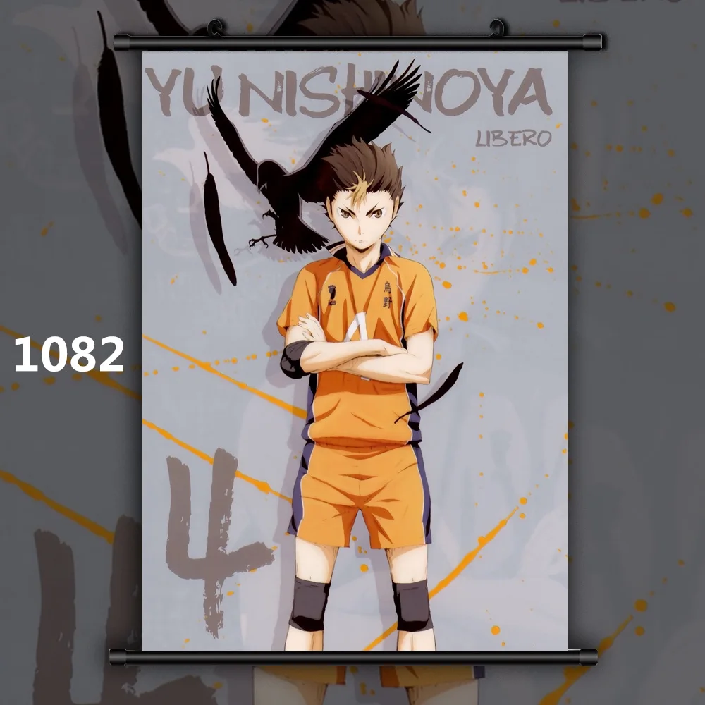 1082 Haikyuu Shoyo Yuu Tobio Kei Ryunosuke Аниме Манга настенный плакат прокрутки - Цвет: 1082