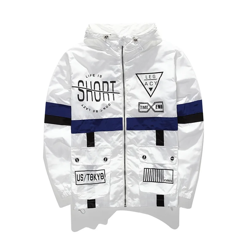 Autumn winter jackets men thin jacket mens coat streetwear lover clothes windbreaker man hip hop hooded Jacket | Мужская одежда
