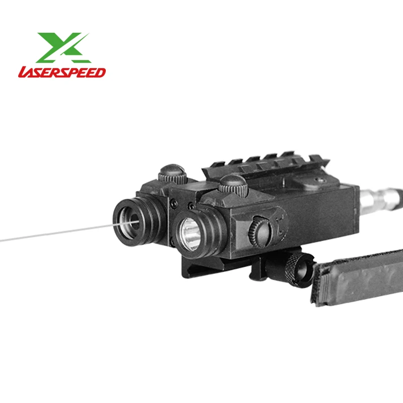 Laserspeed военный тактический пистолет фонарик для самообороны и зеленый лазерный прицел для винтовок Зеленый лазерный фонарик для охоты - Цвет: Infrared laser