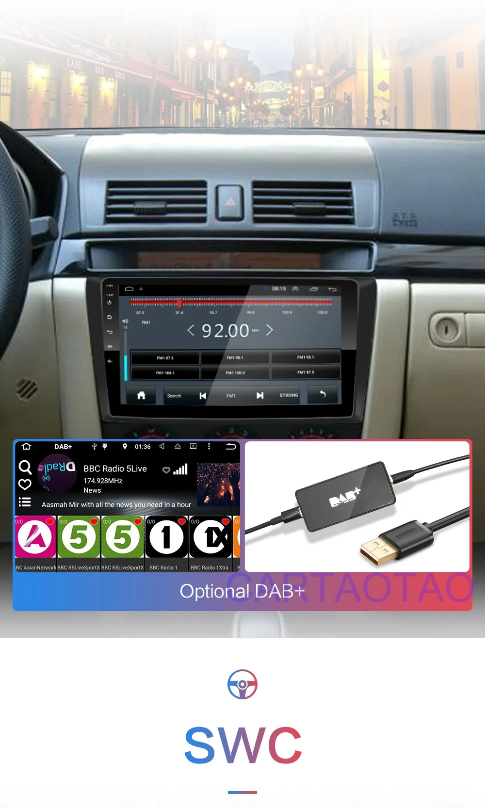 2G+ 32G " 2din Android 8,1 GO автомобильный Радио gps навигация wifi Bluetooth плеер карта для Mazda 3 2004-2013 автомобильный dvd-плеер