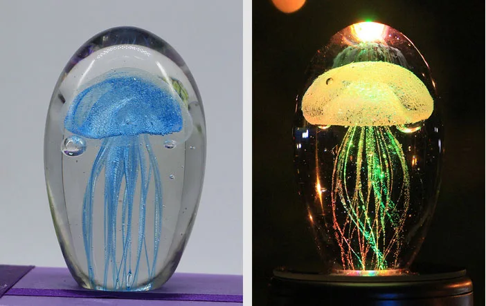 light blue 3D ночник креативный Медузный свет лампа с Медузой СВЕТОДИОДНЫЙ многоцветный свет для детей подарок для детей Домашние украшения для комнаты лампа - Испускаемый цвет: light blue