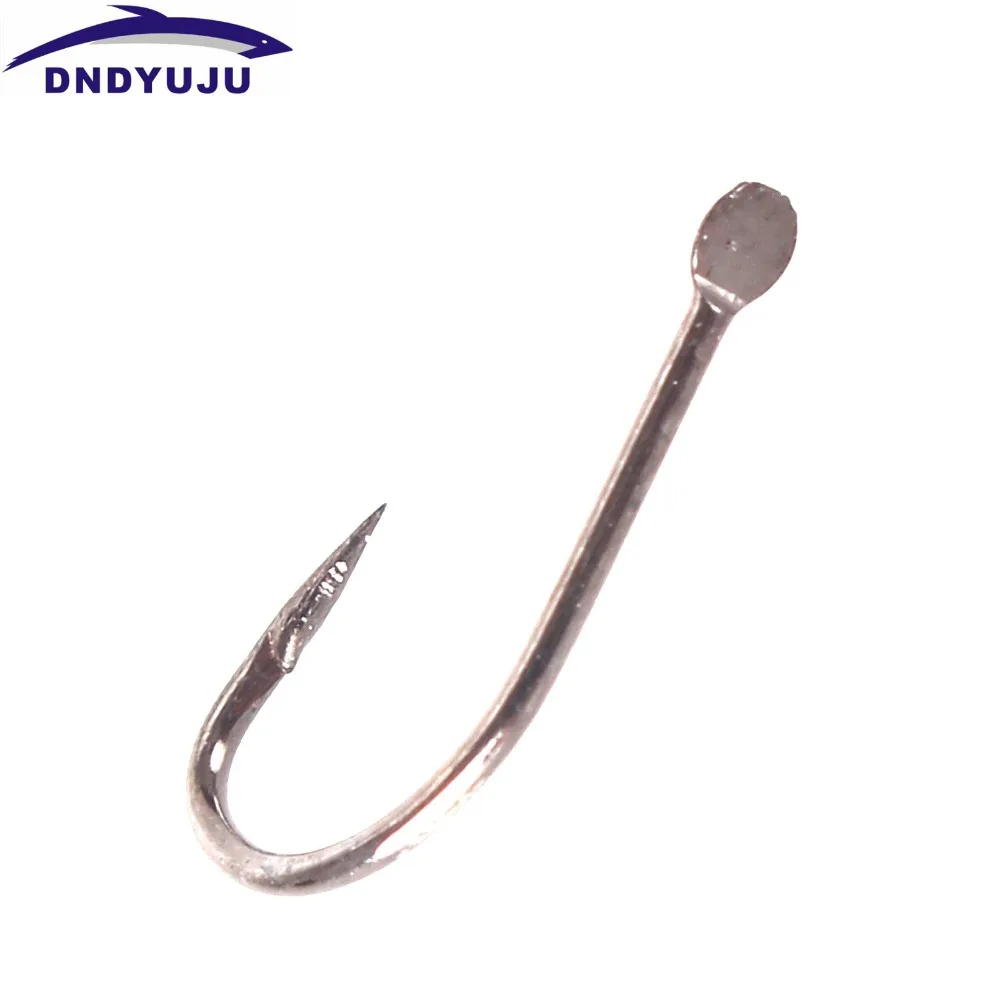 DNDYUJU 100 шт./лот 1#-13# углеродистая Сталь рыболовный крючок, рыболовные крючки прочный Pesca Jig Head бронзовых морских рыболовных крючков с отверстием для рыбалки на карпа