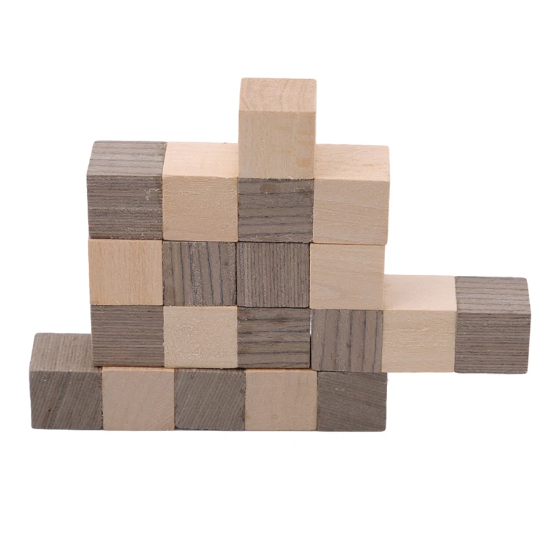 Деревянная черно-белая головоломка Классическая игрушка мозги Объемные
