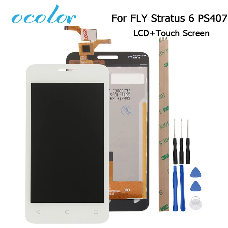 Ocolor 4 0 дюймов для FLY Stratus 6 FS407 FS 407 ЖК дисплей + сенсорный экран хорошая сборка