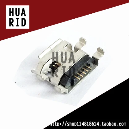 50 шт./micro usb разъем мать место 4 контактный изогнутые ноги тонет пластину женская