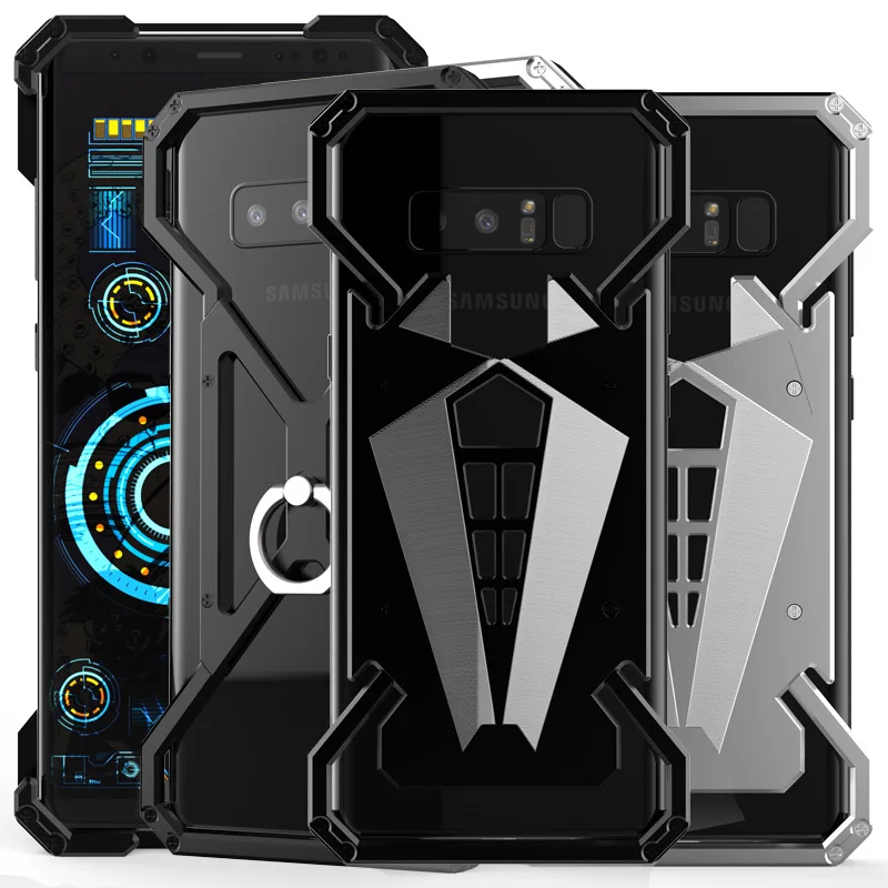 R-JUST For Samsung Galaxy Note8 Aluminum Metal Bumper Shockproof Case S9 Plus Mobile Phone Cover | Мобильные телефоны и