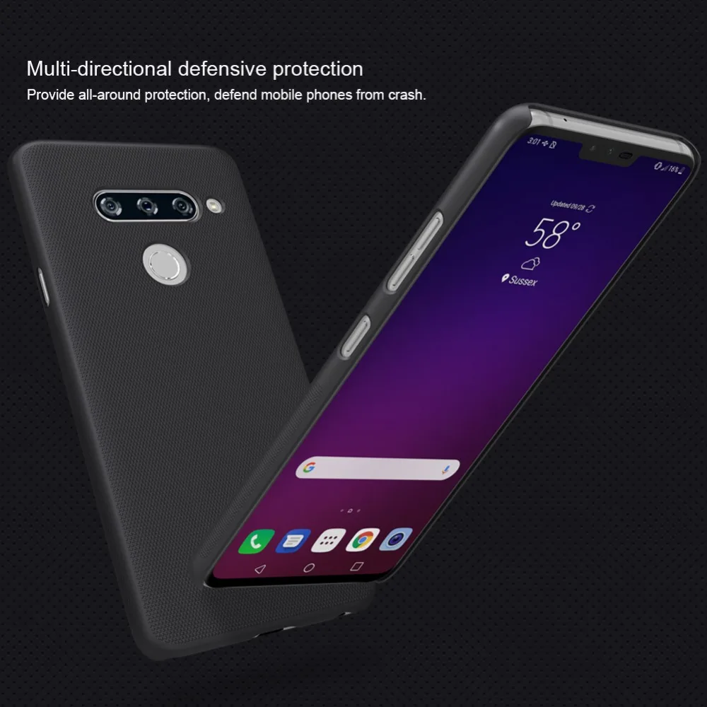 Для LG V40 чехол ThinQ Nillkin супер матовый защитный чехол жесткая Задняя крышка из ПК чехол для LG G8 ThinQ сумки для мобильных телефонов