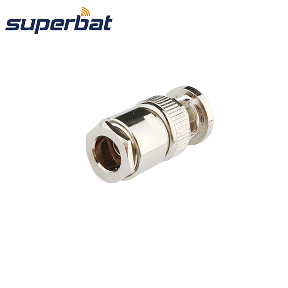 Superbat 50 Ом BNC зажимной штекер RF коаксиальный разъем Для LMR/KSR300 5 прямой кабель|connectors